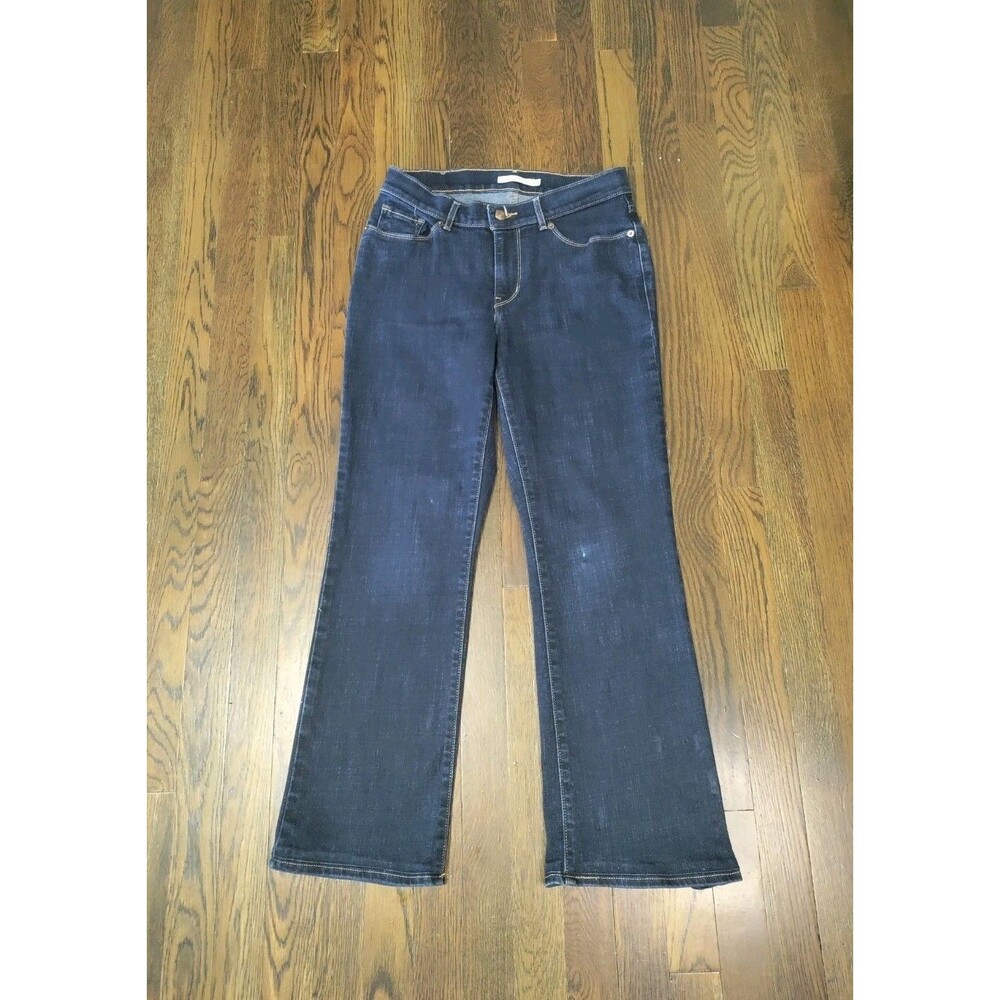 Levis Boot Cut Jeans Women's 28x27 Blue Dark Wash Cowgirl Western Rodeo Stretch